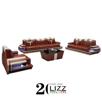 New Century Young Unique New Design of Livng Room Leather Sofa