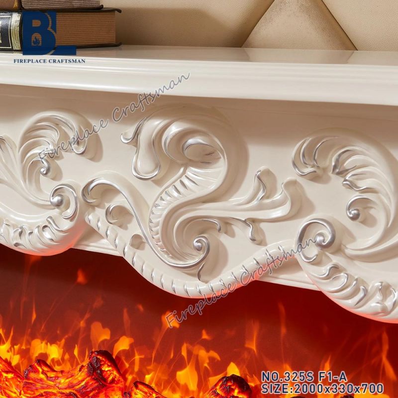 Write Decorative Electric Fireplace Mantel Shelf TV Stand with Heaters Mantel Wood Burning Stove