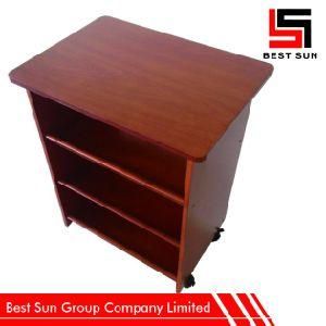 Office Desk Side Table, Wood Hotel Bedside Table