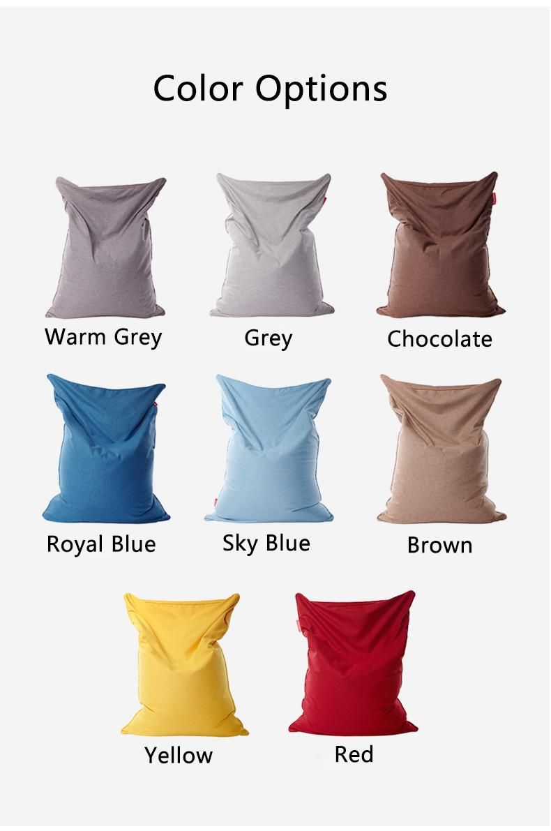 Wholesale Bean Bag Sofa Living Room Chair with Removeable Pillow Cover Size