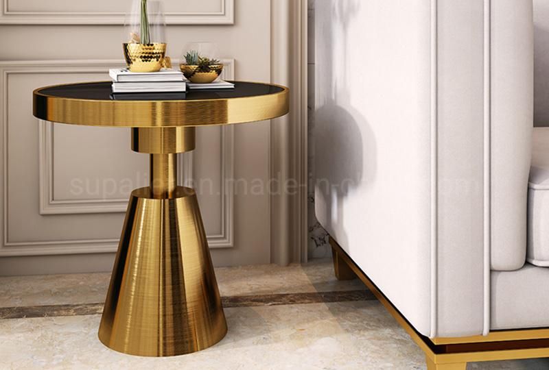 2020 Hotel Living Room Metal Gold End Table