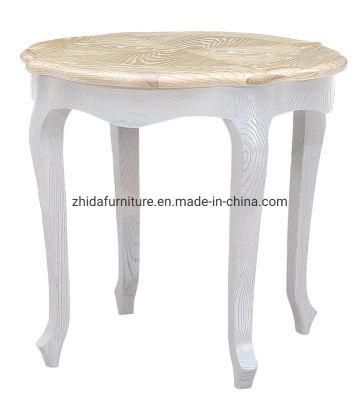 Hotel Furniture Antique Style Round Shape Wooden Coffee Side Table