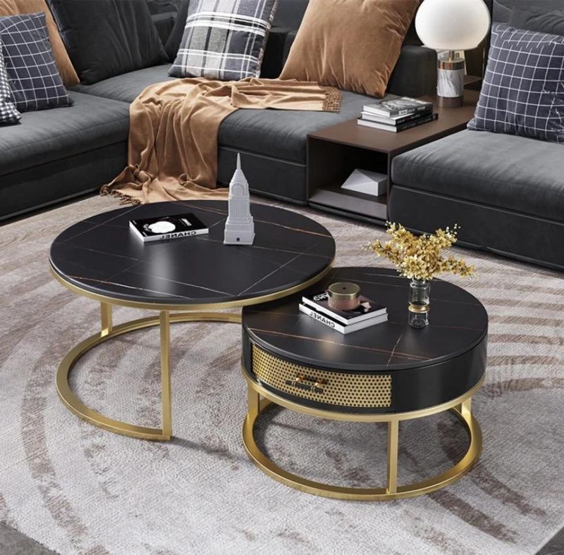 Free Sample Italian Furniture Tempered Glass Coffee Table Console Table