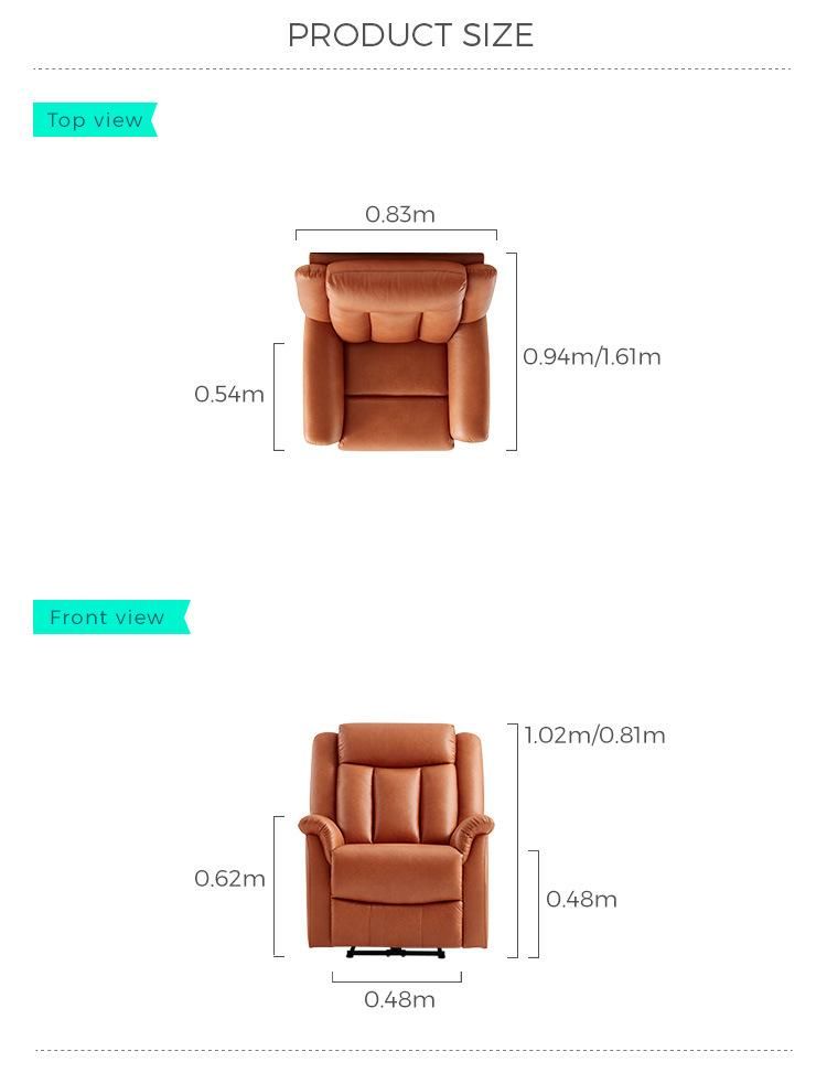 Linsy China Sponge Living Room Furniture Manual Recliner Sofa Ls316sf2