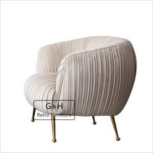 Contemporary Modern Furniture Antique Brass Metal Art Deco Tub Chair