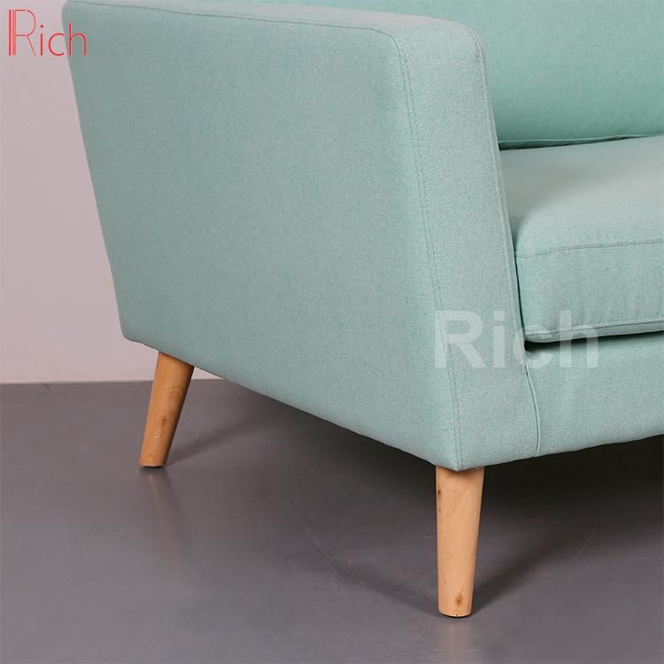 Living Room Furniture Wood Fabric Single Sofa Arm Chair