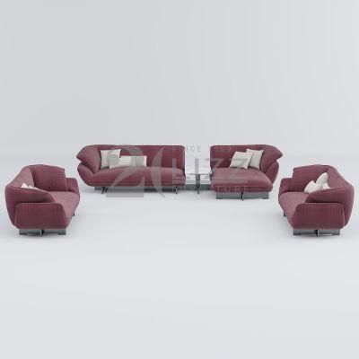 Comfortable Modern Furniture Home Hotel Office Leisure Modular Velvet Fabric Sofa