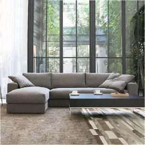 Modern Leisure L-Shaped Couch Fabric Sofa for Living Room