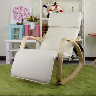 Living Room Beauty Chair Fashion Bentwood Plywood Leisure Rocking Cushion Chair