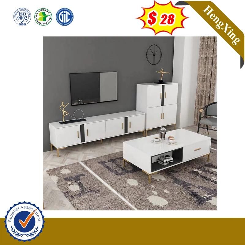 Hot Selling Modern Pure Color Metal Wooden Steel TV Desk