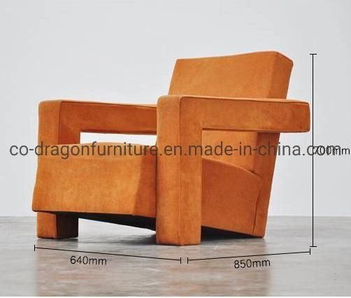 2021 Home Furniture Wooden Frame Fabric Leisure Chair with Arm