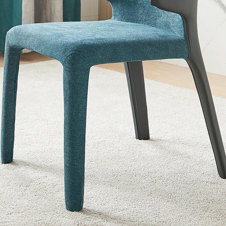 Italian Minimalist Style PU Fabric Modern Waiting Dining Chair (HYA-5206)