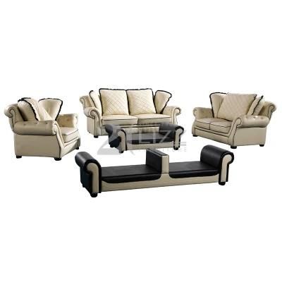 Online Wholesale Home Lounge Furniture Leisure Modern Leather Sofa Set