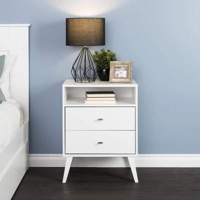 Smart Bedside Table Modern Bedroom Solid Wood Light Luxury Bedside Table