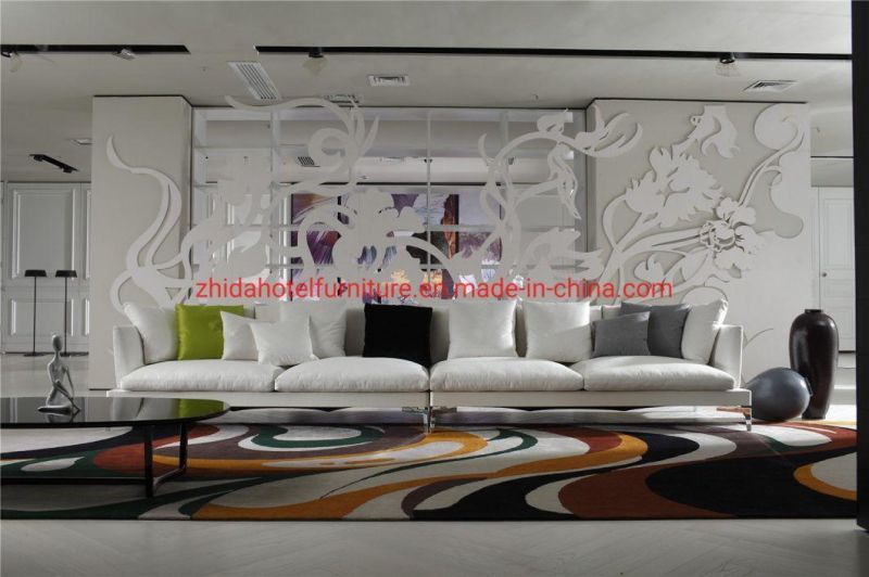 5 Star Hotel Lobby Fabric Reception Large Sofa for Living Room Villa