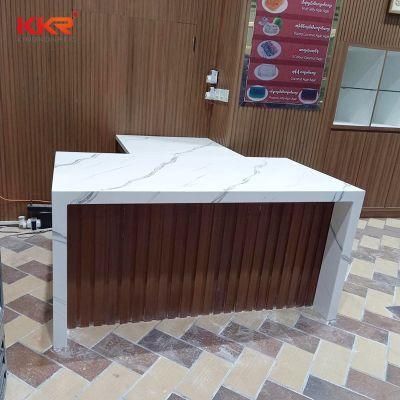 Customozed Solid Surface Reception Counter Desk