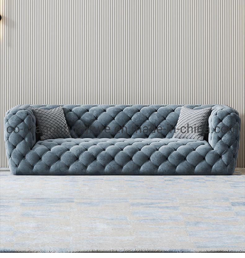 Fashion Luxury Velvet 3 Seaters Sofa for Living Room Furniture