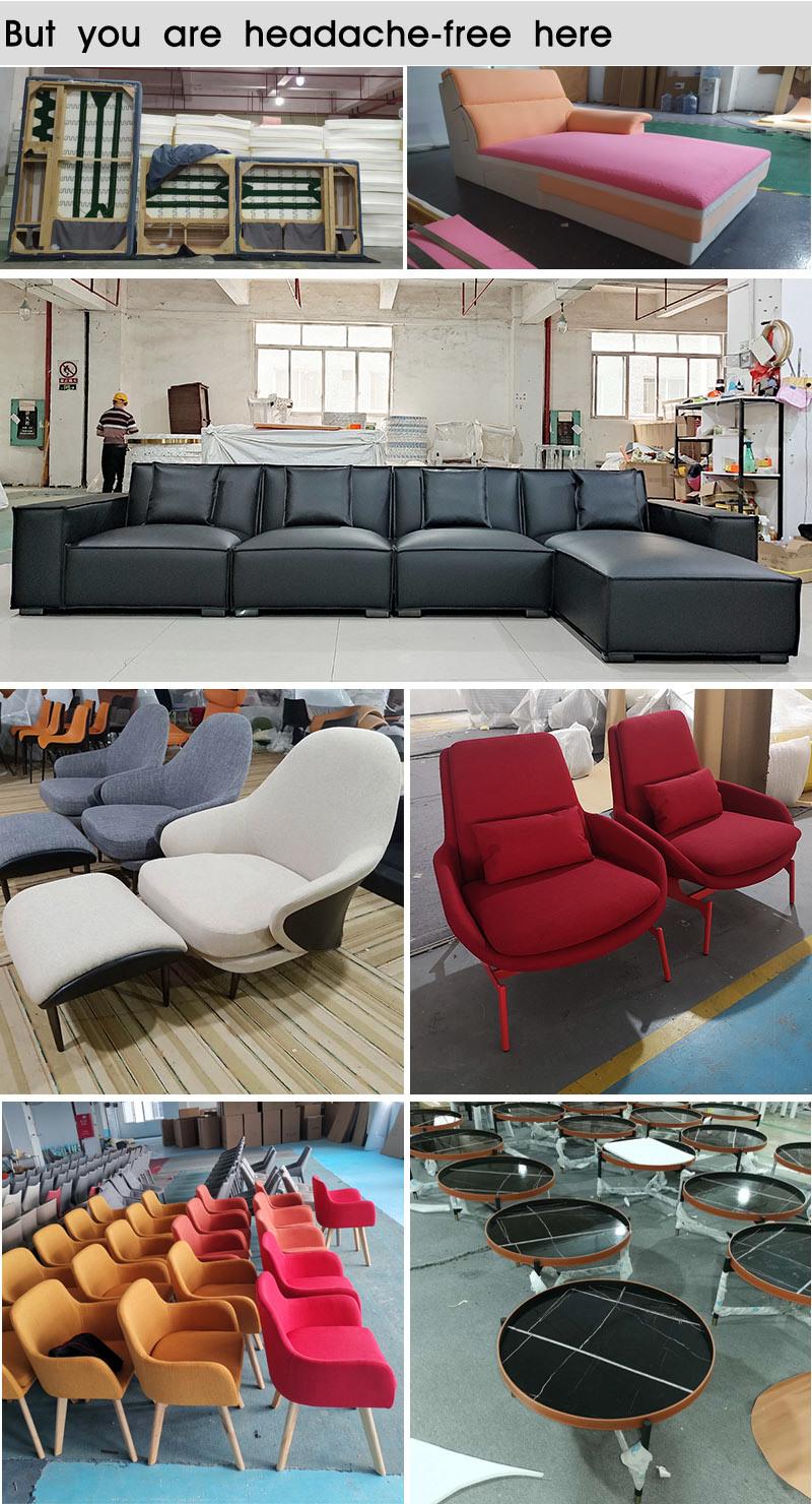 Modern Fabric Sofa Contemporary Couch Leisure Home Sofa for Living Room Furniture Set