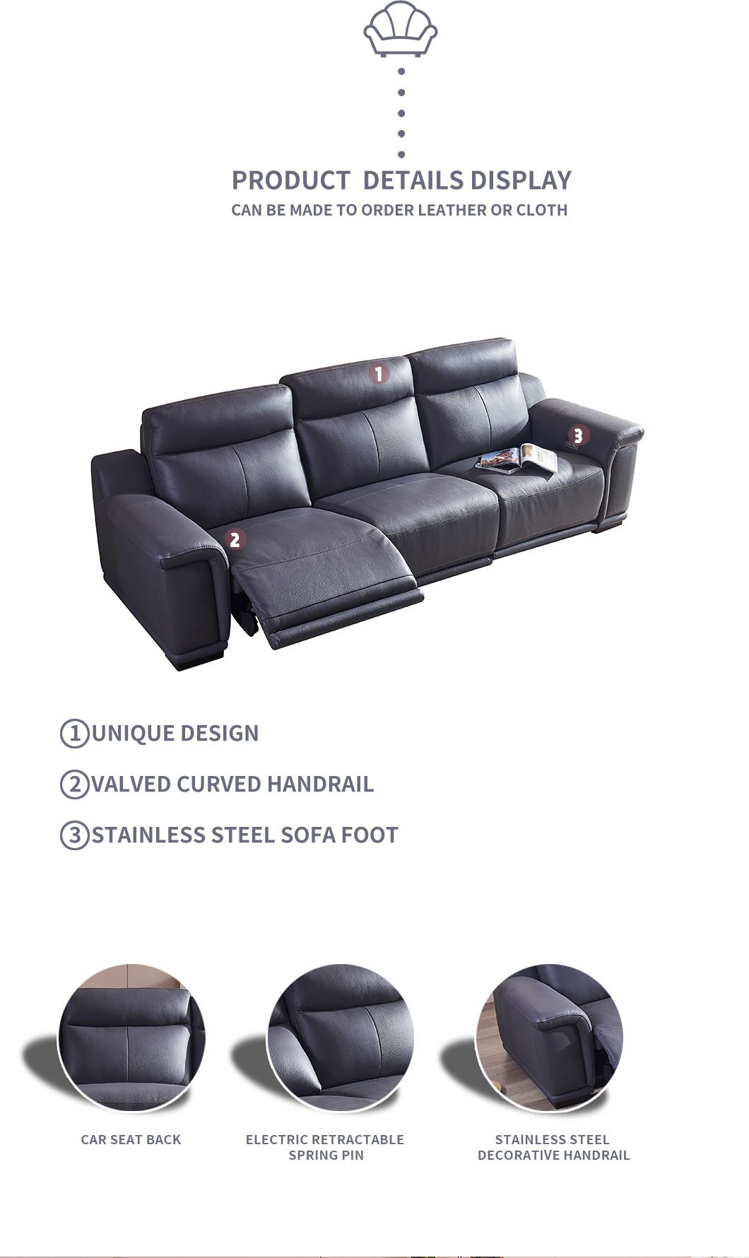 Selling Modern Functional Sofa Fabric Combination Sofa Functional Sofa Bed Small Family Sofa