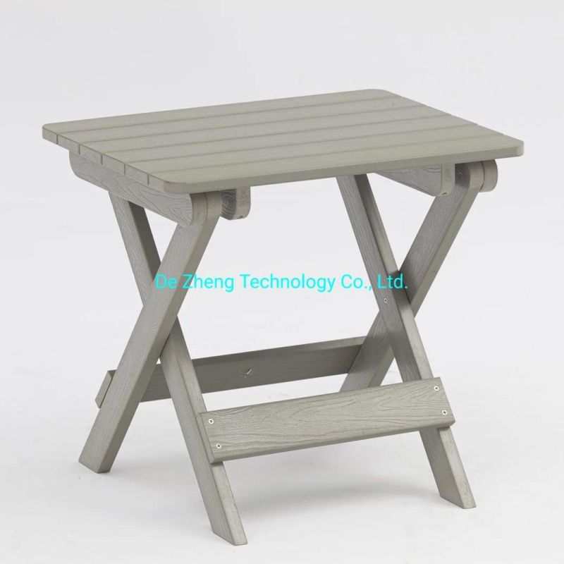 Wholesale Modern Armless Folding Chairs Garden Wood Outdoor Folding Chair WPC Garden Furniture