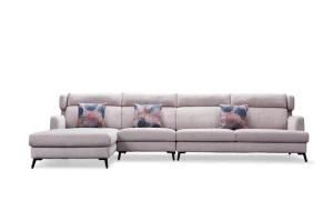 Italian Leather Sectional Sofas Modular Corner Fabric Sofa