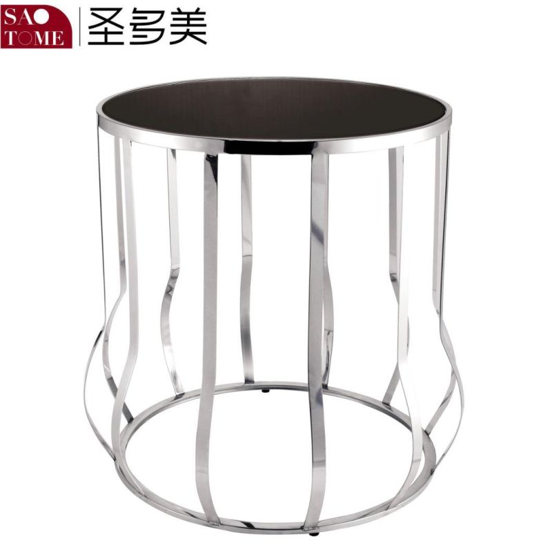 Modern Small Living Room Furniture Glass Two-Story Table