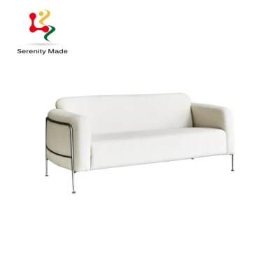 Modern Upholstered Steel Frame Couch Chesterfield Sofa for Living Room