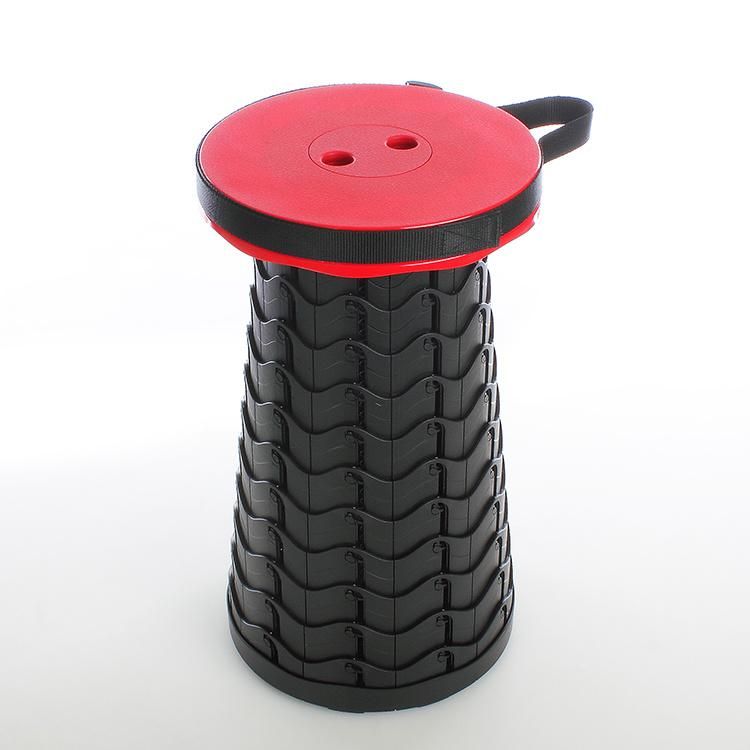 Round Multifunctional Folding Telescopic Stool with Rope