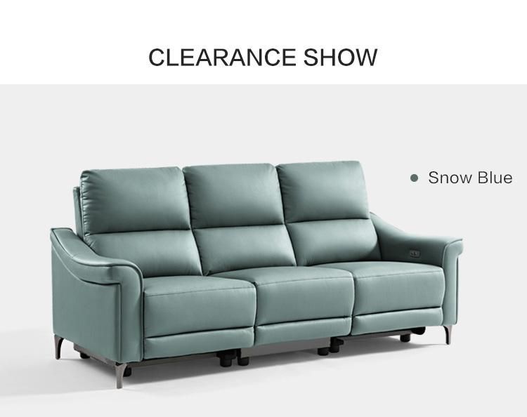 Linsy Stainless Steel Sponge Sectional China Manual Sofa Recliner Ls332sf6