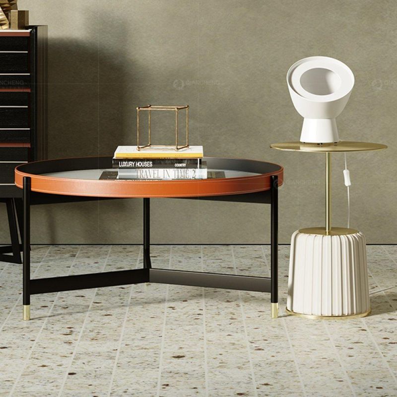 Luxury Mirror Gold Stainless Steel Night End Side Table