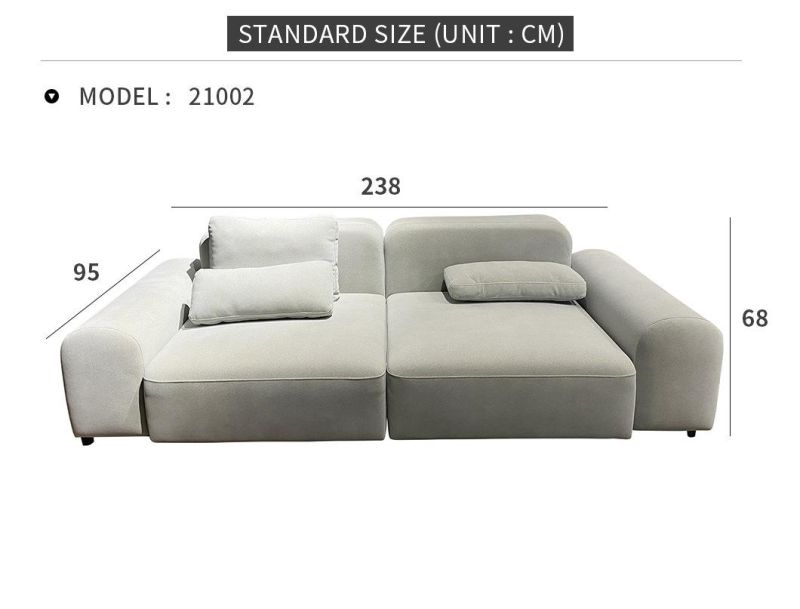 Wholesale Hot Selling White 2-Seat Home Living Room Sofa