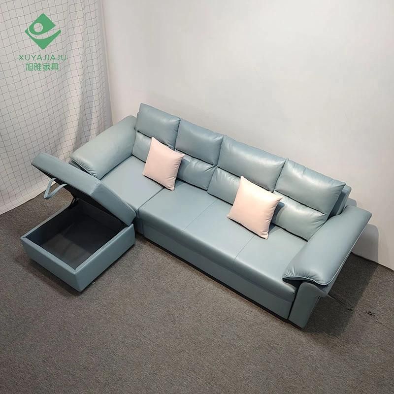 Living Room Dual-Purpose Lazy Foldable Sofa Bed with Storage Box