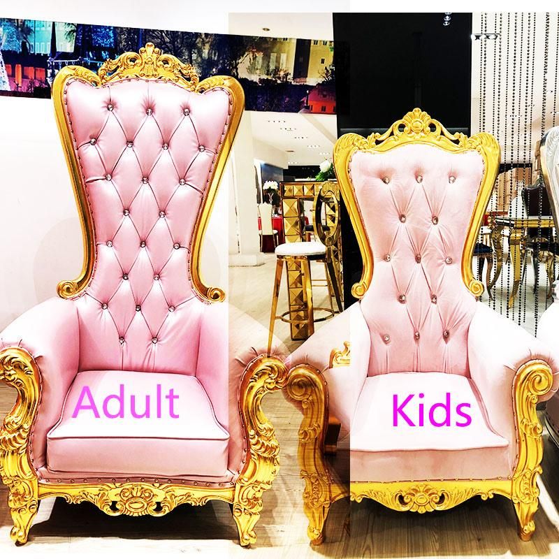 Wholesale King Throne Chairs Luxury Wedding Royal King Queen Chair