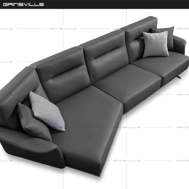 European Furniture Itlay Sofa Genuine Leather Sofa Luxury Sofa GS9012