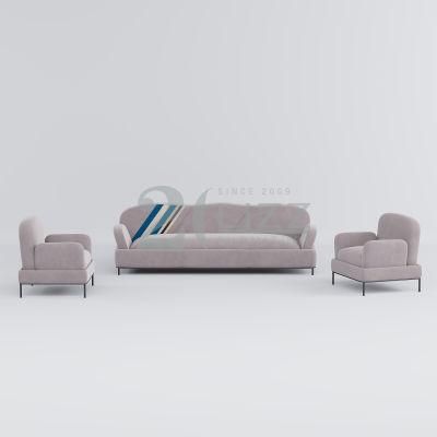 European Modern Lounge Couch Sofa Set Luxury Velvet Fabric Sectional Living Room Sofa with High Quality