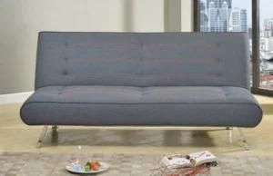 Charming Clic Clac Adjustable Convenient Movable Fabric Couch Sofa Bed/Metal Legs (LS-S26)