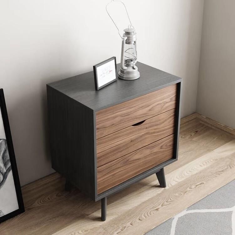 Modern Home Hotel Living Room Furniture Bedroom Bedside Wooden Night Stand