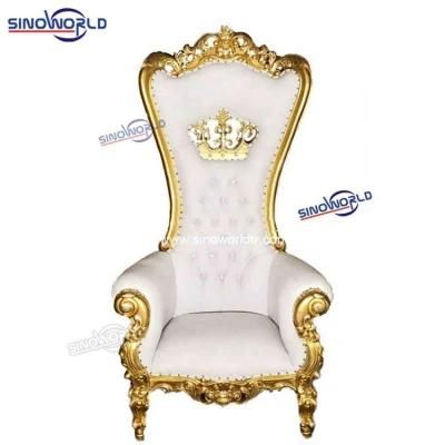 Hot Sale King Queen Throne Chairs Royal High Back Chair for Event