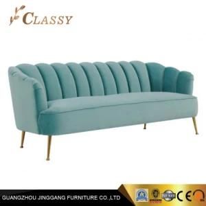 Luxury Home Furniture with Stainless Steel Metal Legs and Velvet Fabric