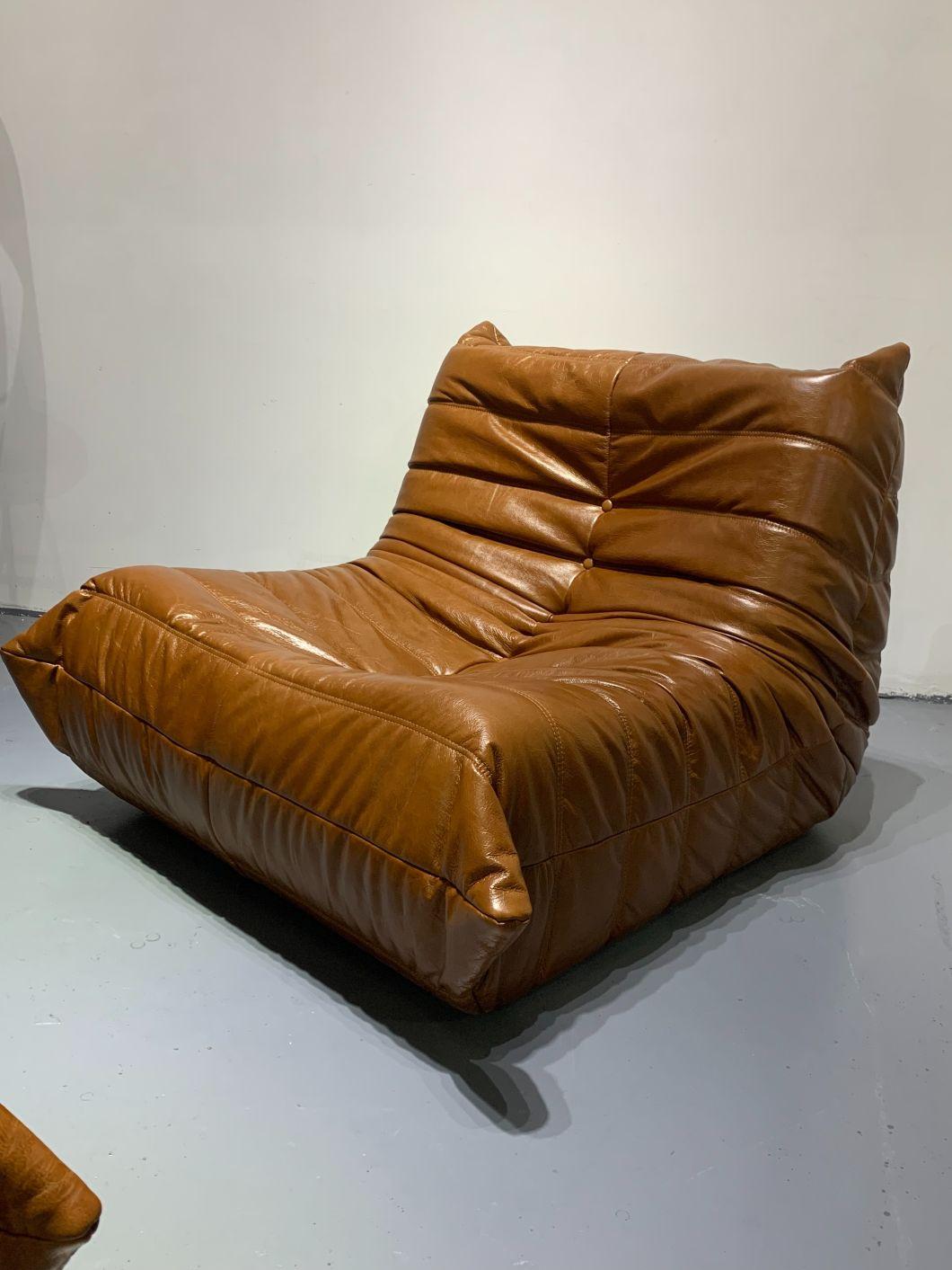 Hot Selling Injection Foam Fabric PU Leather Caterpillars Sofa Chair