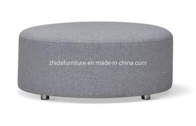 Modern Round Shape Fabric Stool Center Ottoman