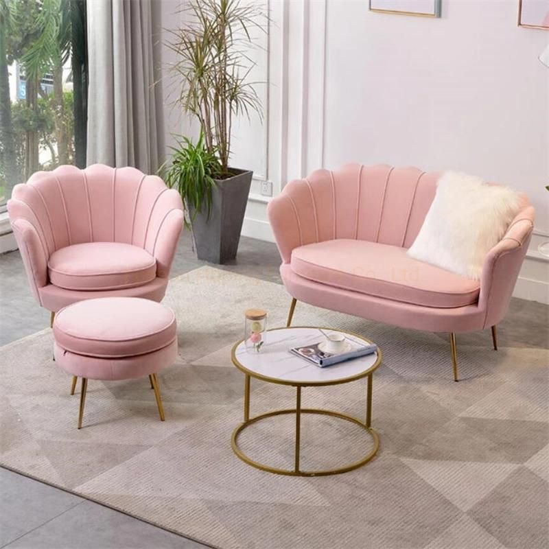 Modern Couch Sofa Chair Mini Double Seat Wedding Chair Event Decor Hotel Hall Leisure Chair Living Room Furniture Set Hotel Lounge Chaise Chair Salon