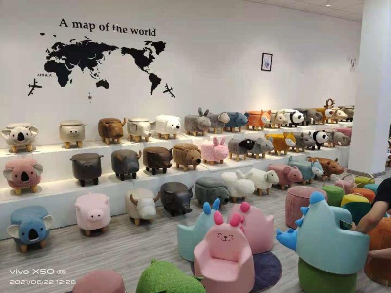 Li&Sung Creative High-Quality Cute Small Cow Stool Ottoman