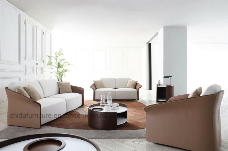 European Modern Classics Fabric Sofa Leather Sofa