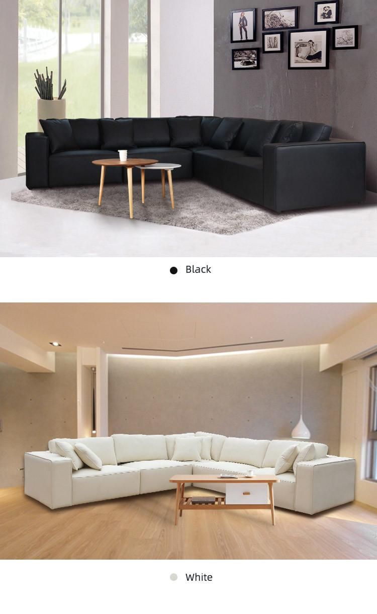 Living Room Furniture New Corner L Shaped Sofa Set Furniture