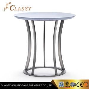 Modern Home Sliver Metal Side Table for Living Room Furniture