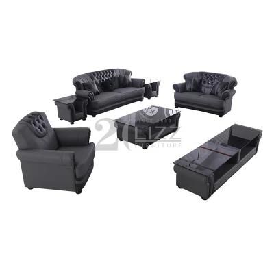 Living Room Furniture Divani Modern Genuine Leather Couch