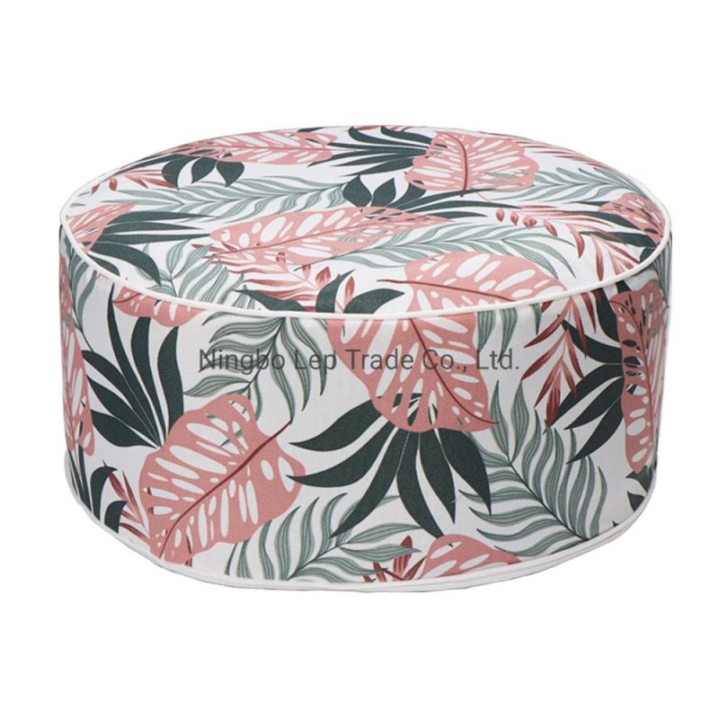 Inflatable Round Ottoman for Outdoor Furniture