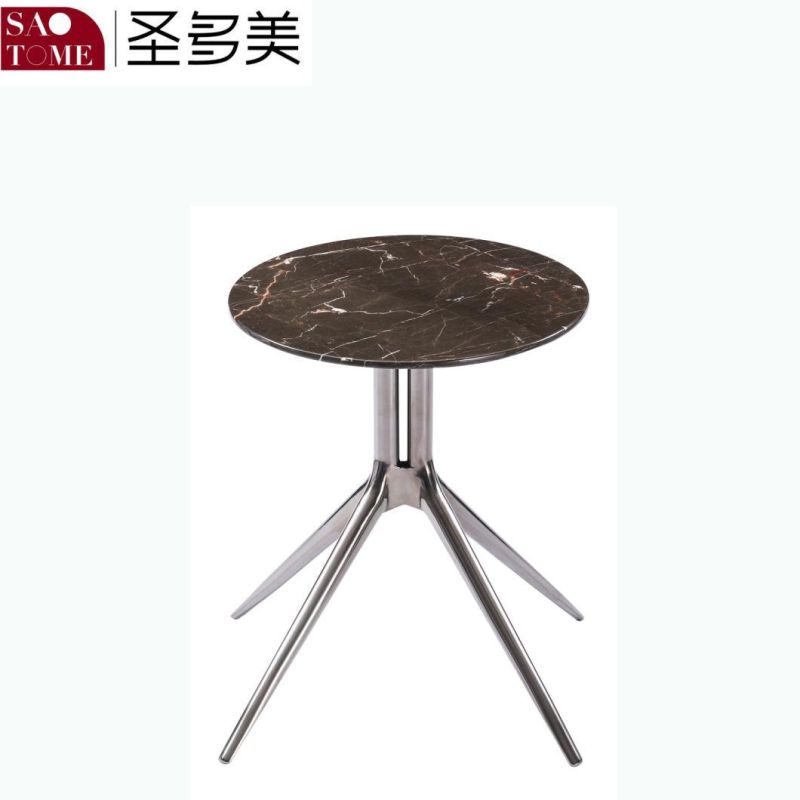 Modern Luxury Family Living Room Rock Board Small Round Table