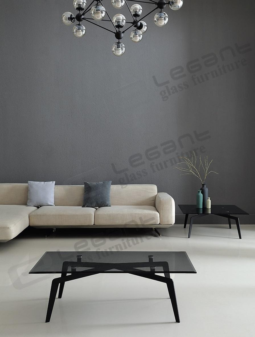 Black Tempered Glass Coffee Table